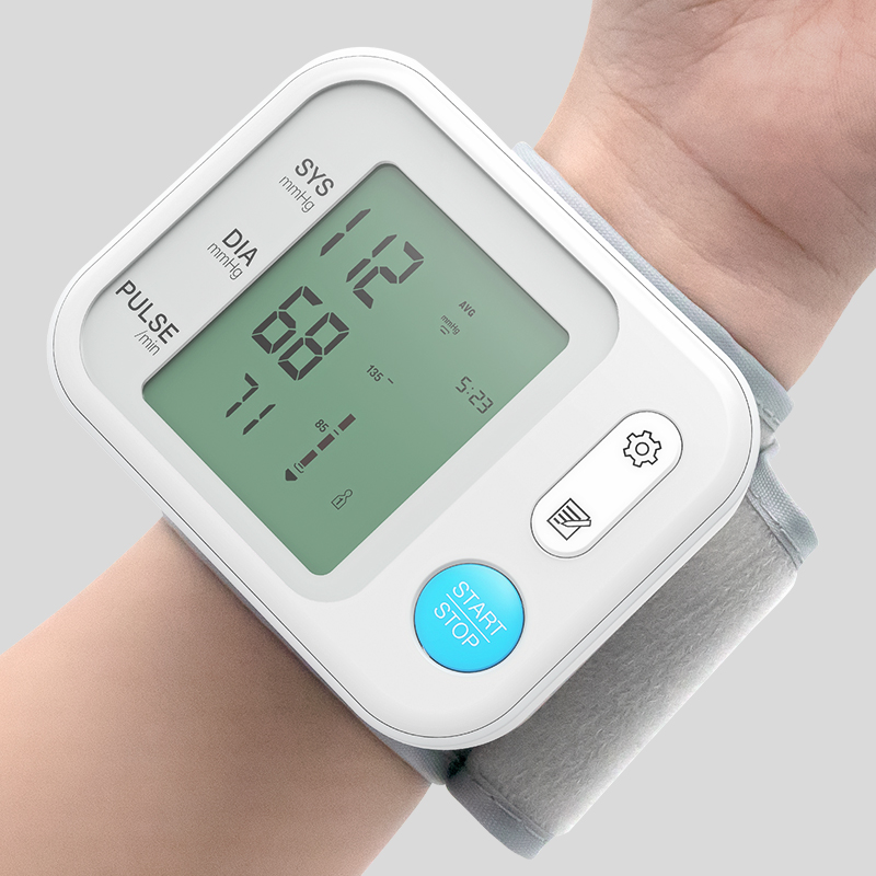 Household Portable Heart Rate Sphygmomanomet Electronic Digital Automatic bp Blood Pressure Monitor Wrist