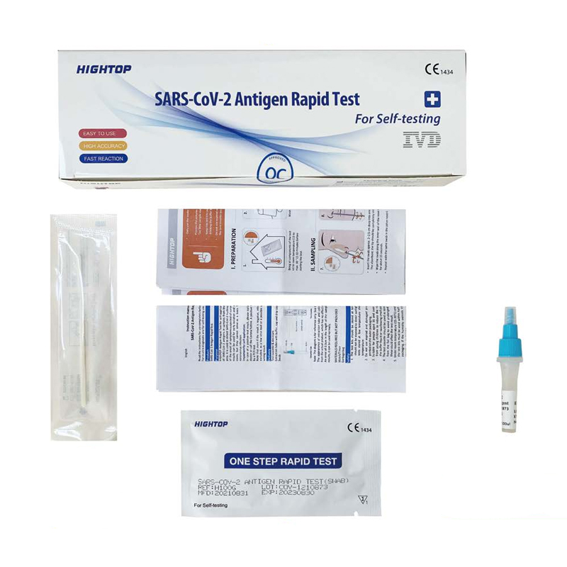 CE FDA Approved Antigen Rapid Diagnostic Test Kit with Nasal Swab for Home Use Self Test